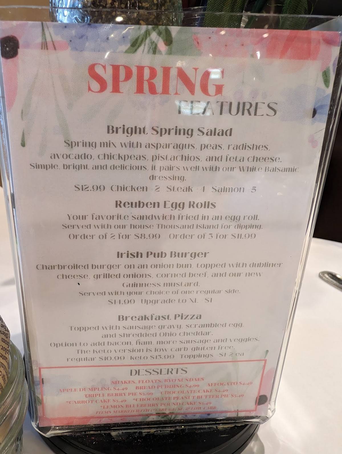 Menu at Check Please Cafe - Grafton, OH, Grafton