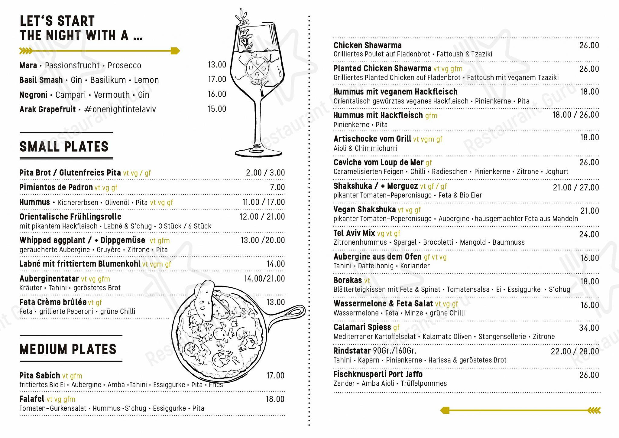 Menu di Grand Café Lochergut - Grill menu