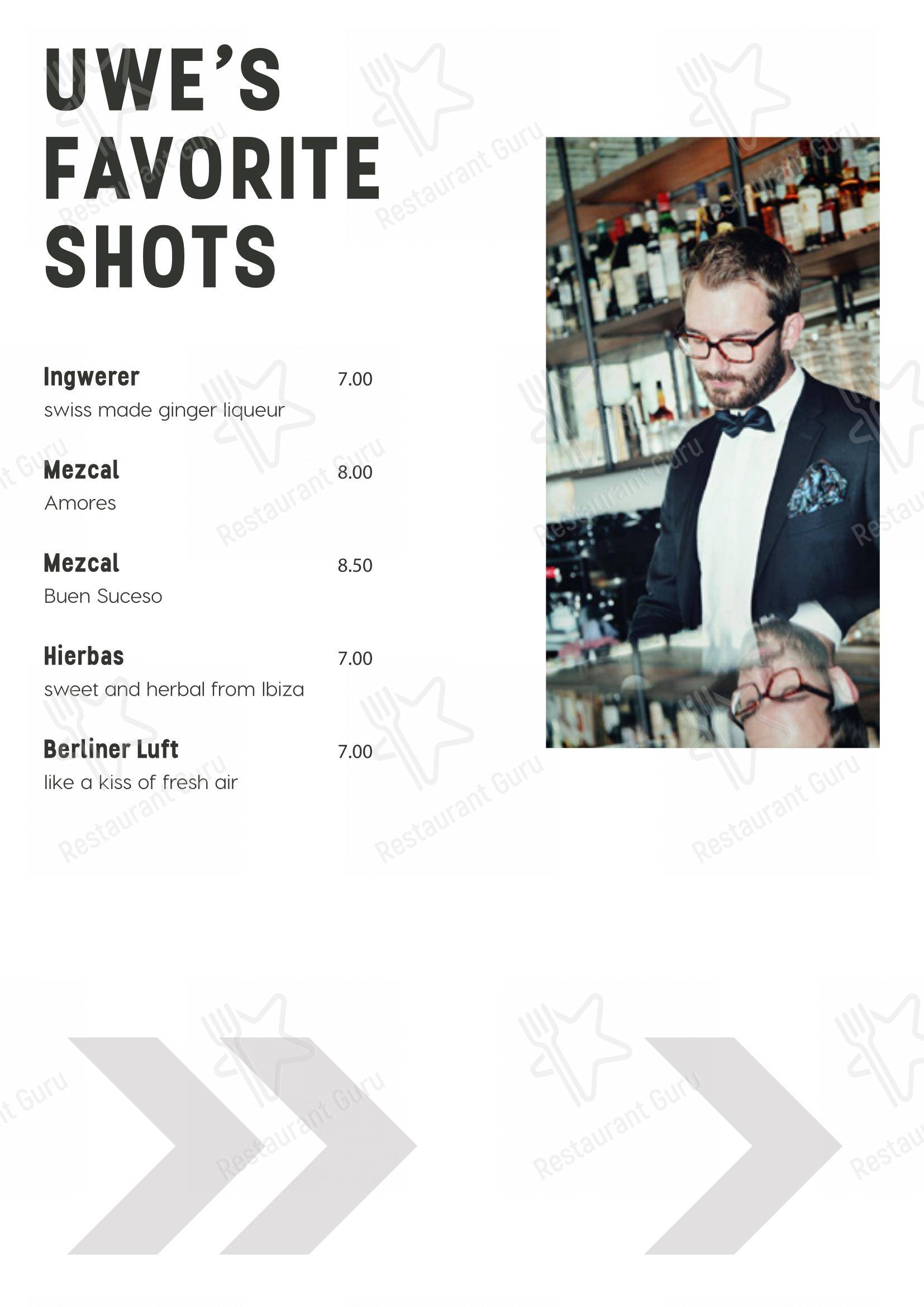 Коктейльная карта per Grand Café Lochergut pub & bar