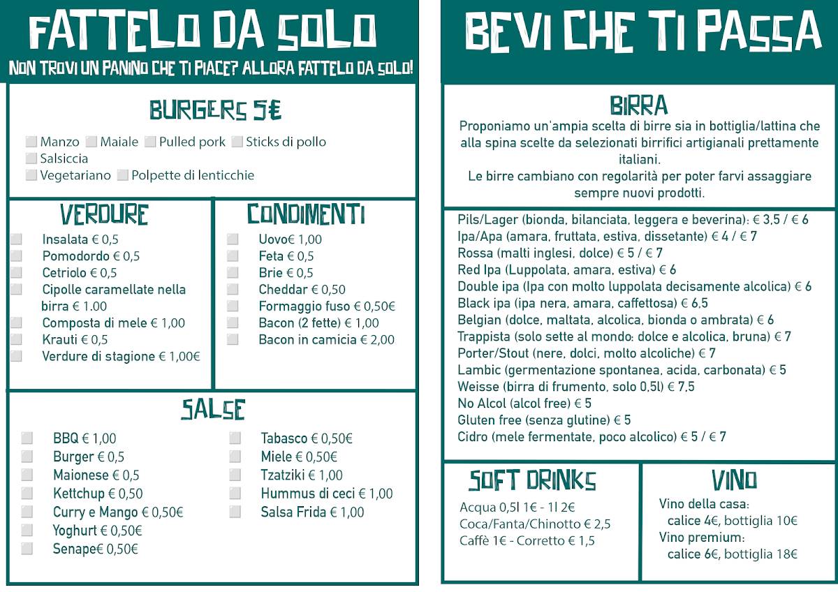 Menu di Granfà Cucina Letteraria 