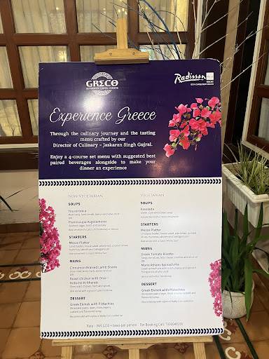 Greco Restaurant menu