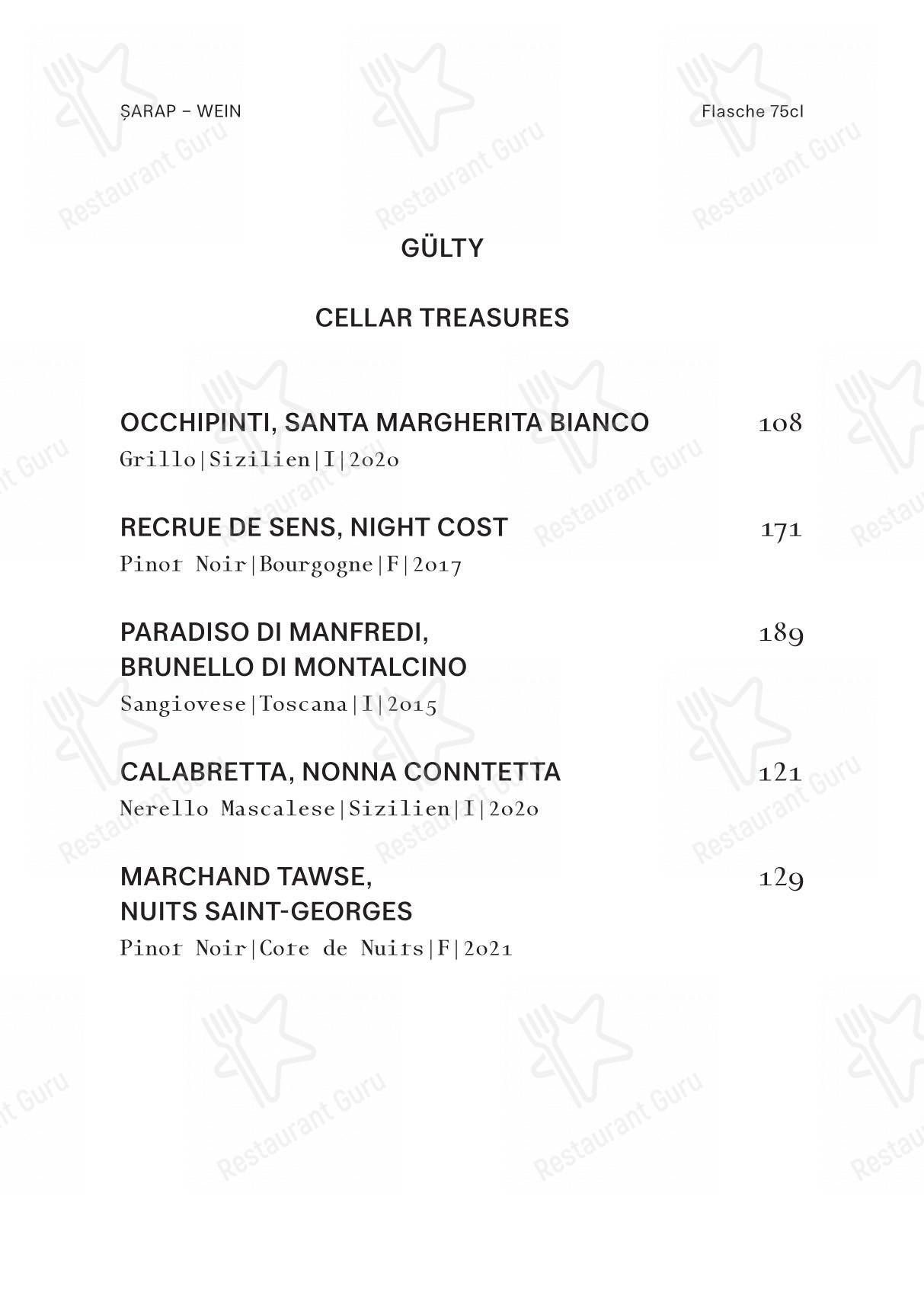 Menu di Gül Restoran - 菜单