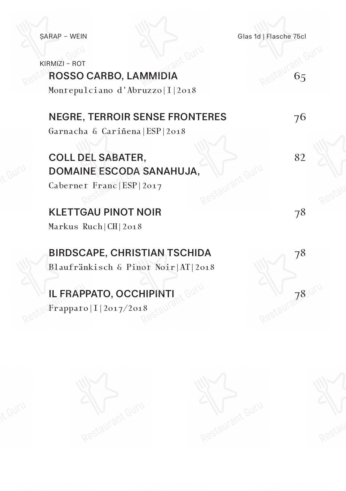 Menu per Gül Restoran ristorante