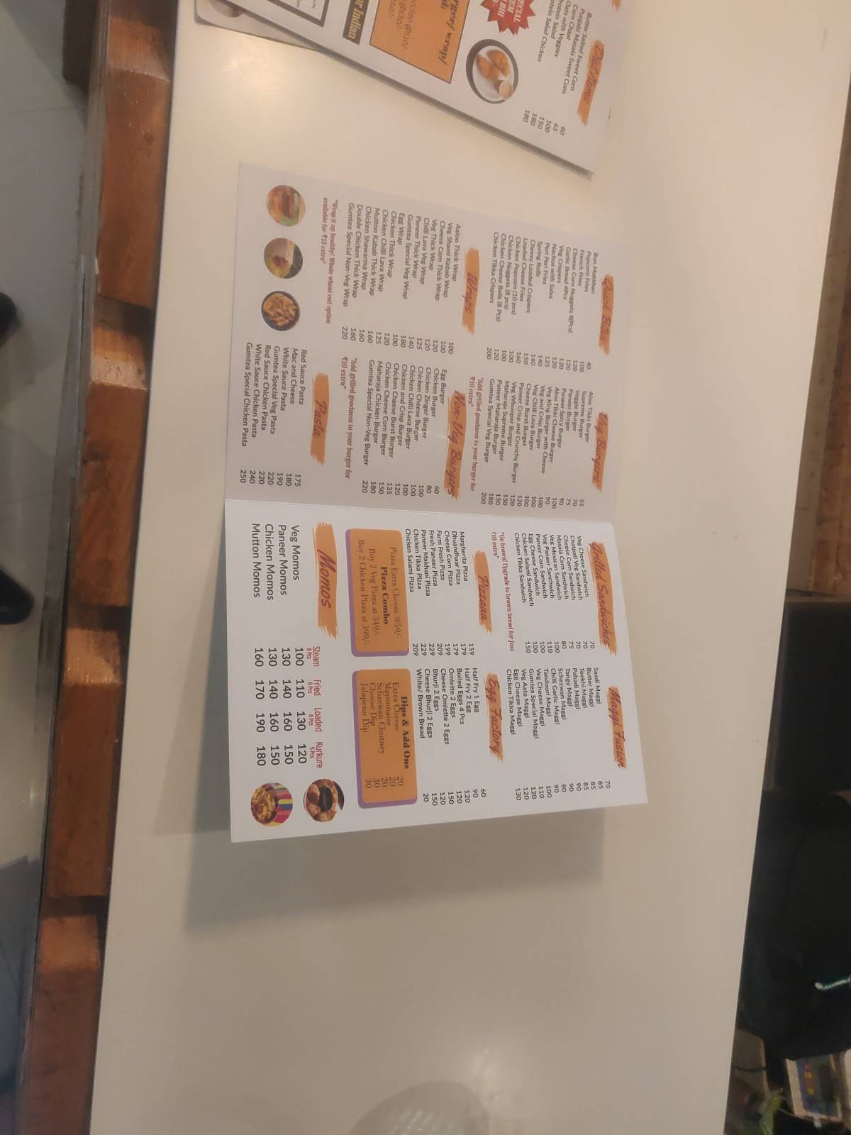 Gumtea Cafe & Banquet menu