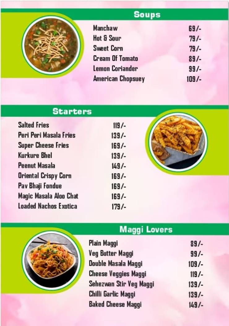 Gunnu's Cafe menu
