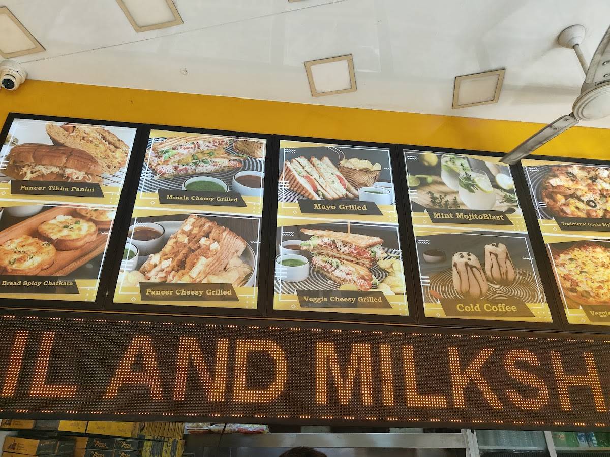 Gupta Sandwich menu