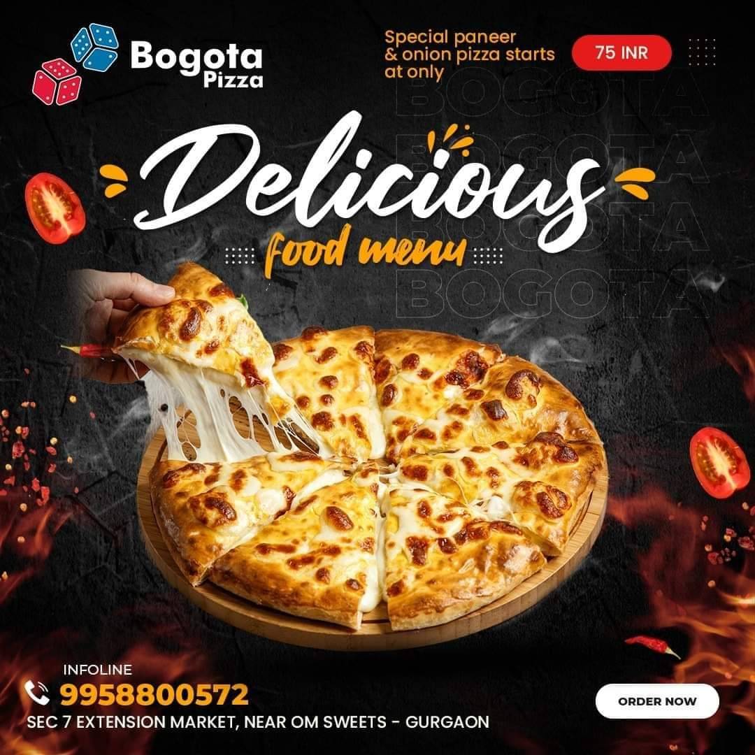 Bogota Pizza menu
