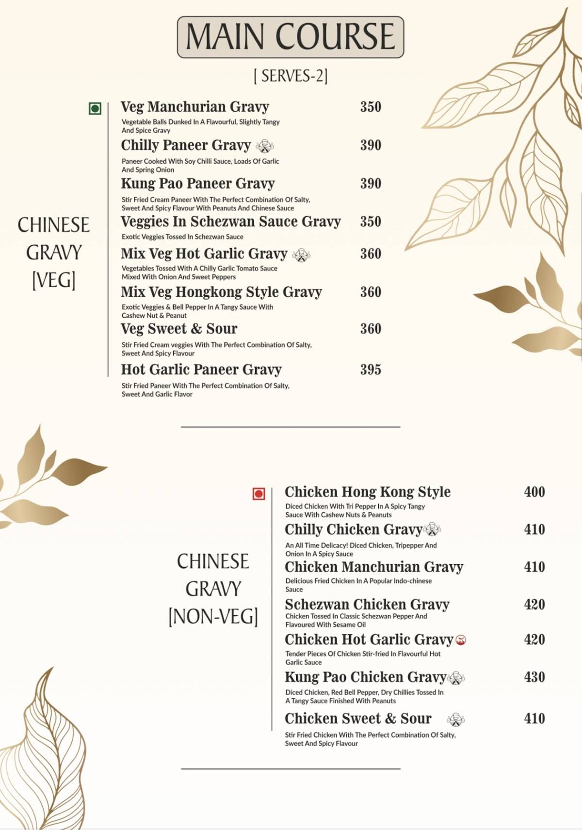 Pepper Pot Cafe menu