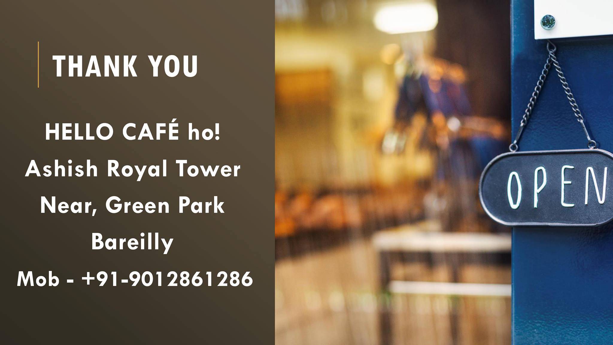 HELLO, CAFE ho! menu