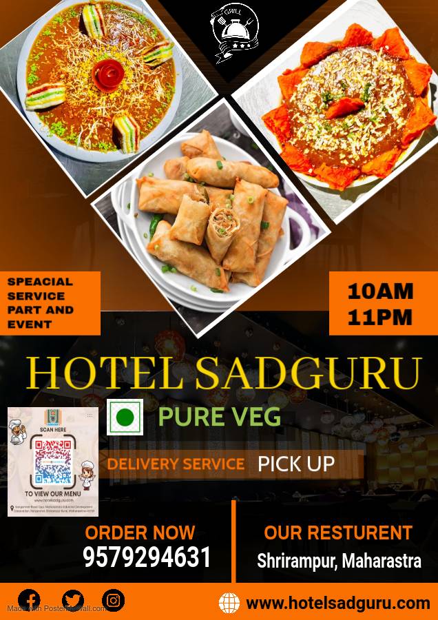 HOTEL SADGURU menu