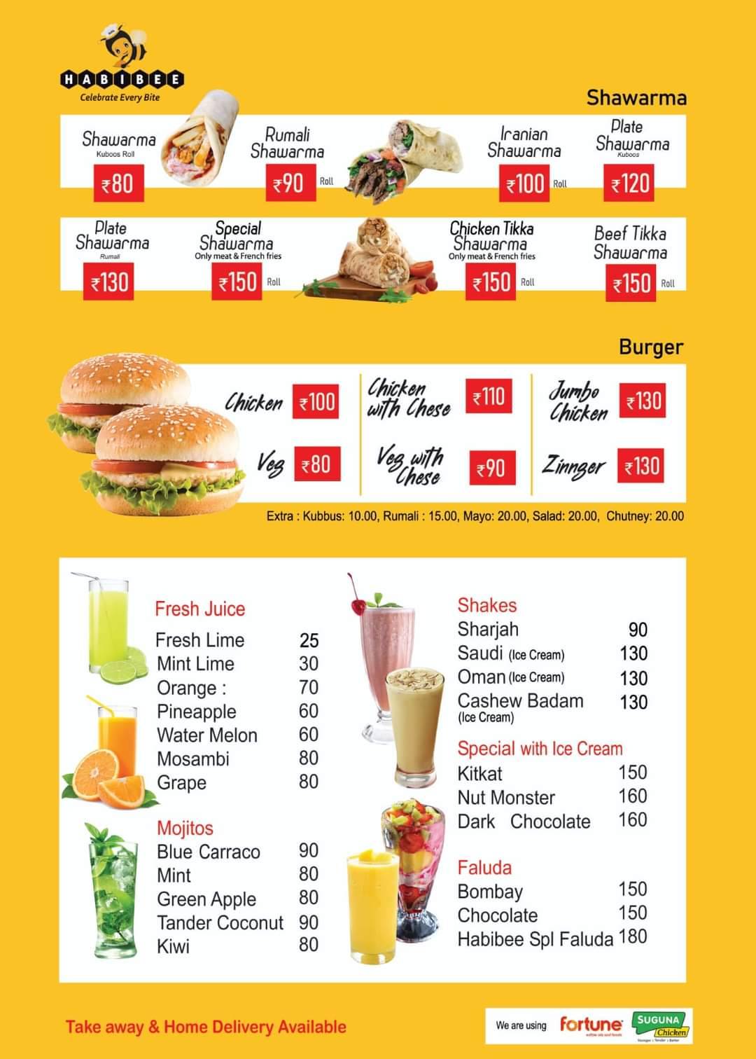 Habibee menu