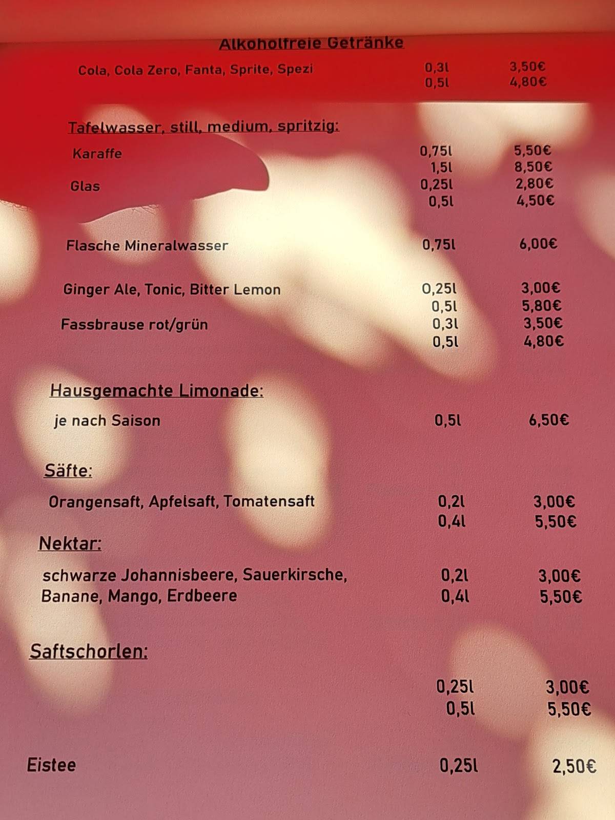 malge gasthaus am see speisekarte