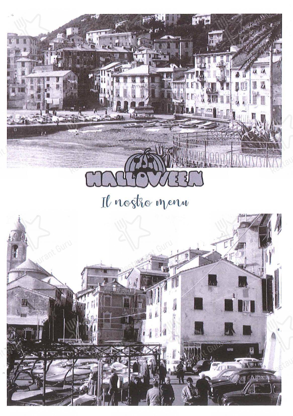 Menu bar per Ristorante Halloween pizzeria