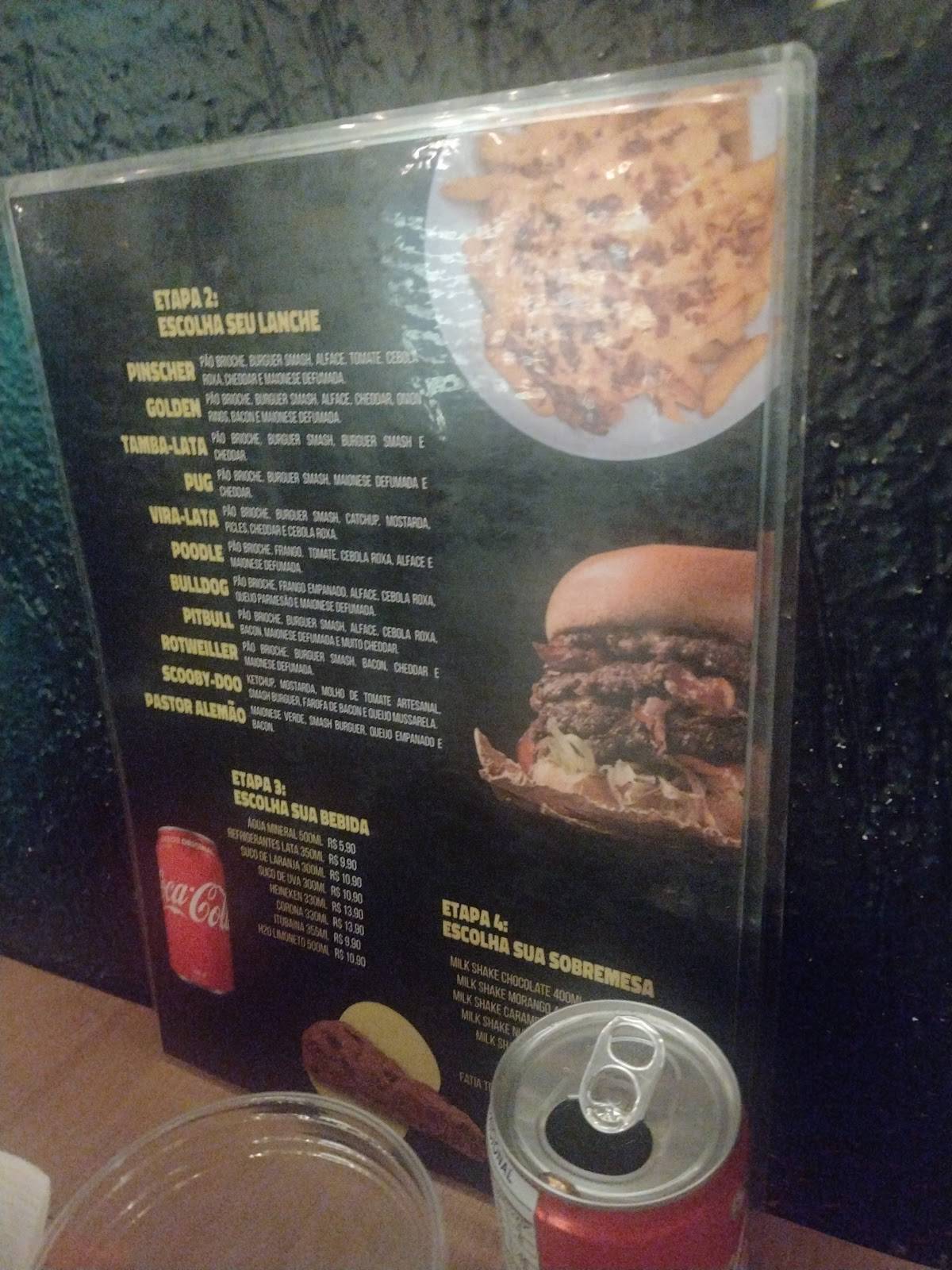 Hamburgueria Pit Bullger, Vila Tramontano cardápio