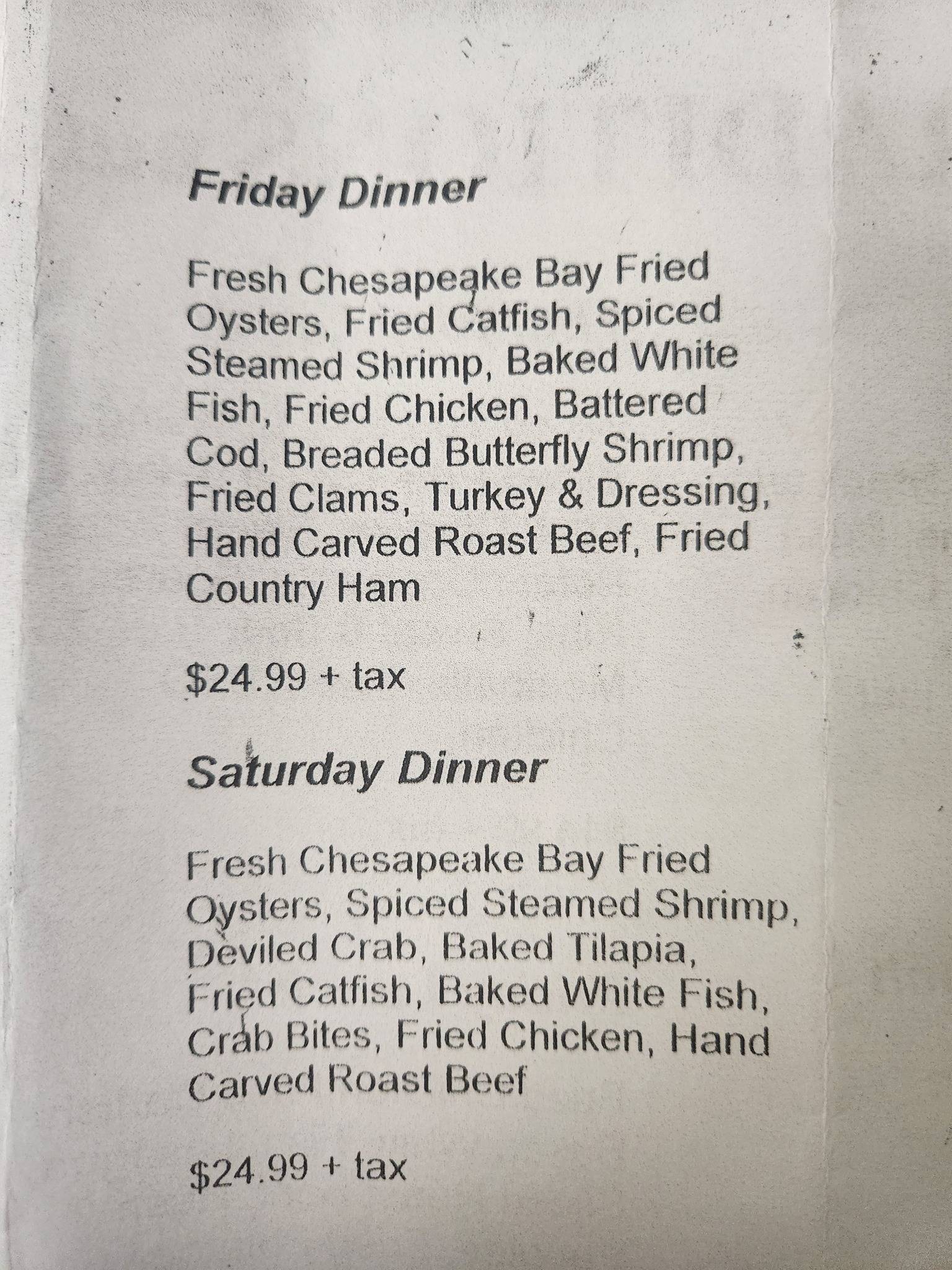 Menu at Traditions Family Restaurant, Harrisonburg