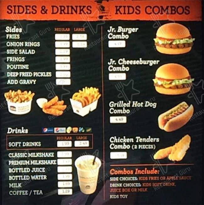 Menu de Harvey's