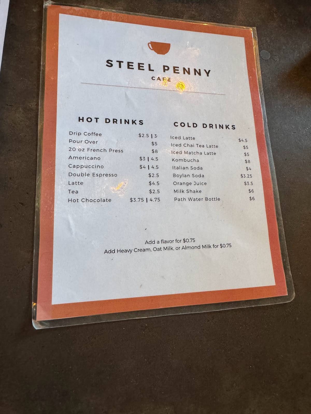 Menu at Steel Penny Cafe, Hatboro