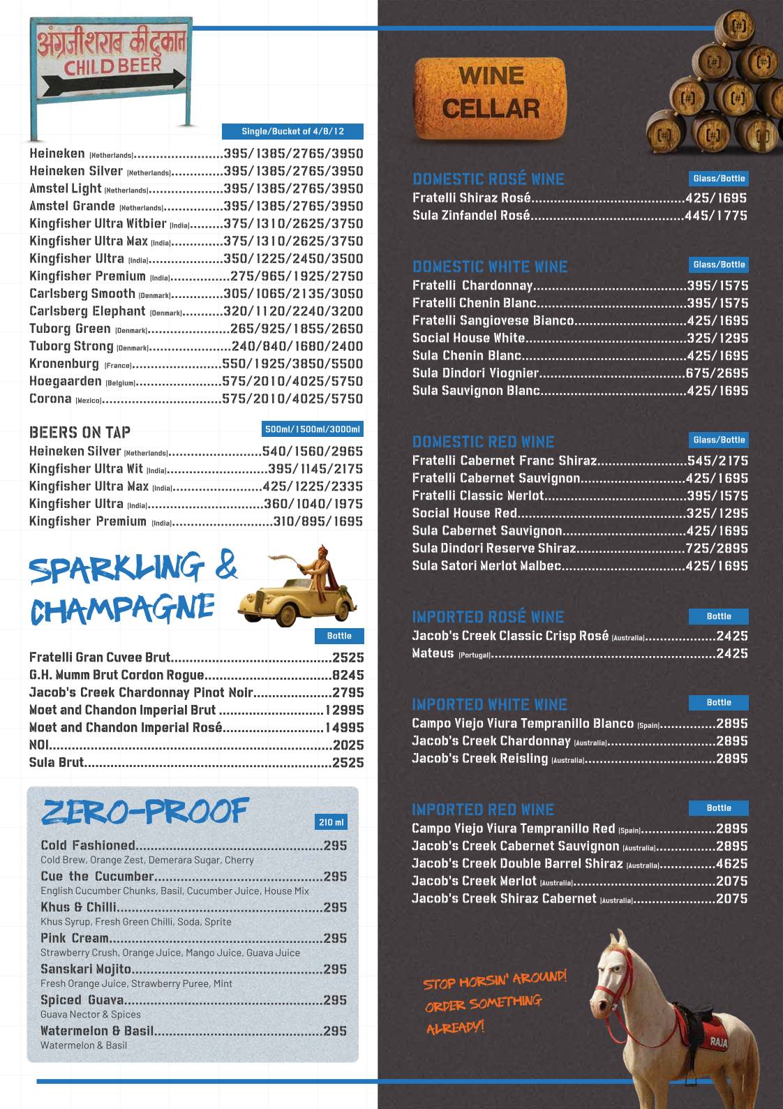 Hebbal SOCIAL menu