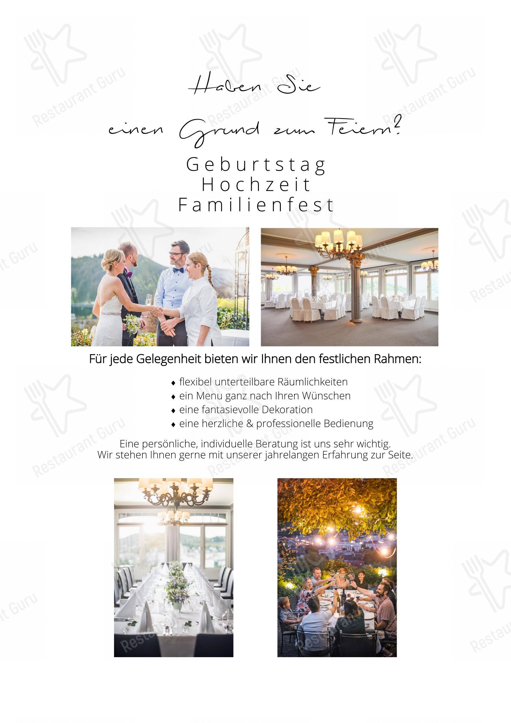 Menu bar pour Hertenstein Panorama Restaurant restaurant