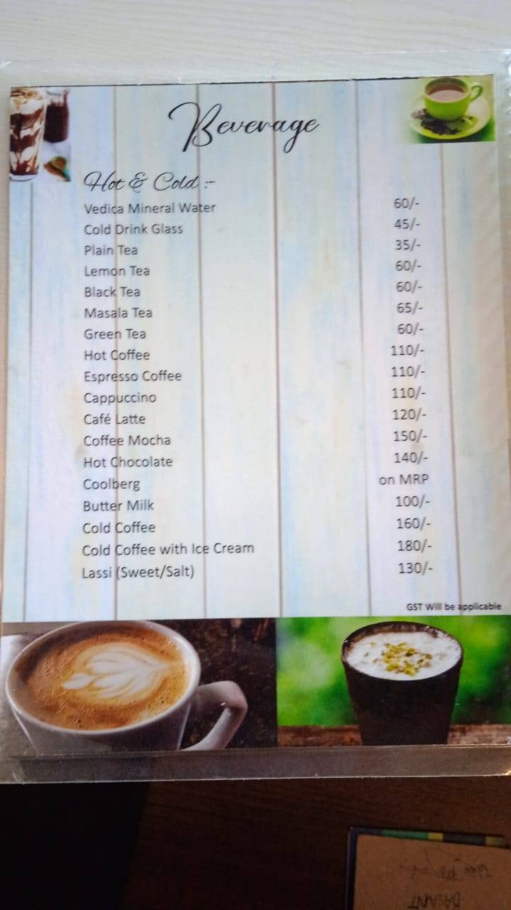 Hidden leaf cafe & resto menu