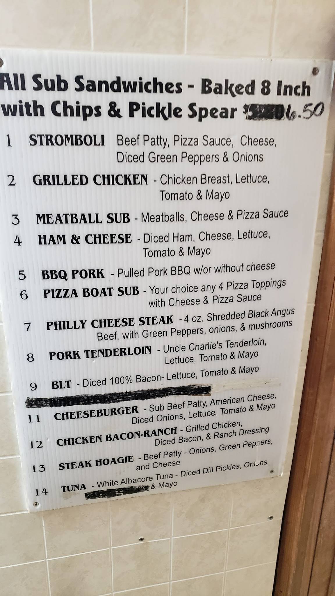 Menu at Hill Top Pizza pizzeria, Beattyville