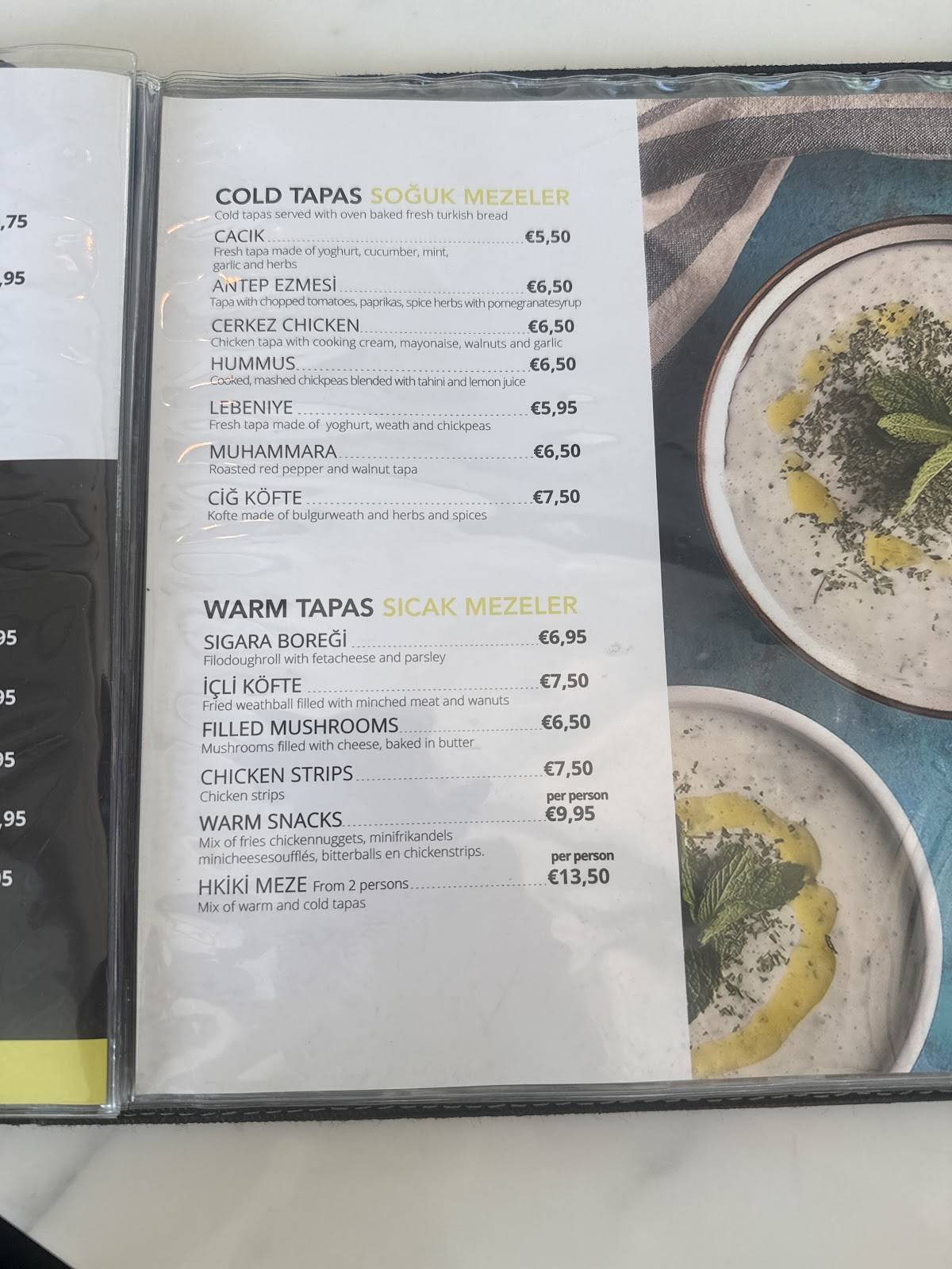 Menu de Hkiki Restaurant
