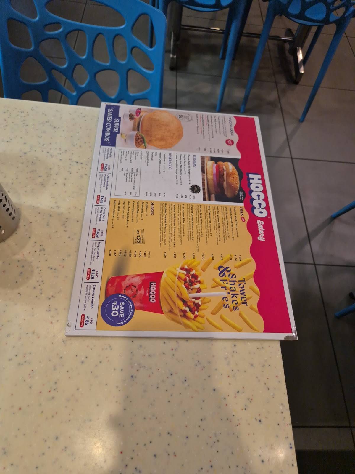 Hocco Eatery Bhavnagar menu