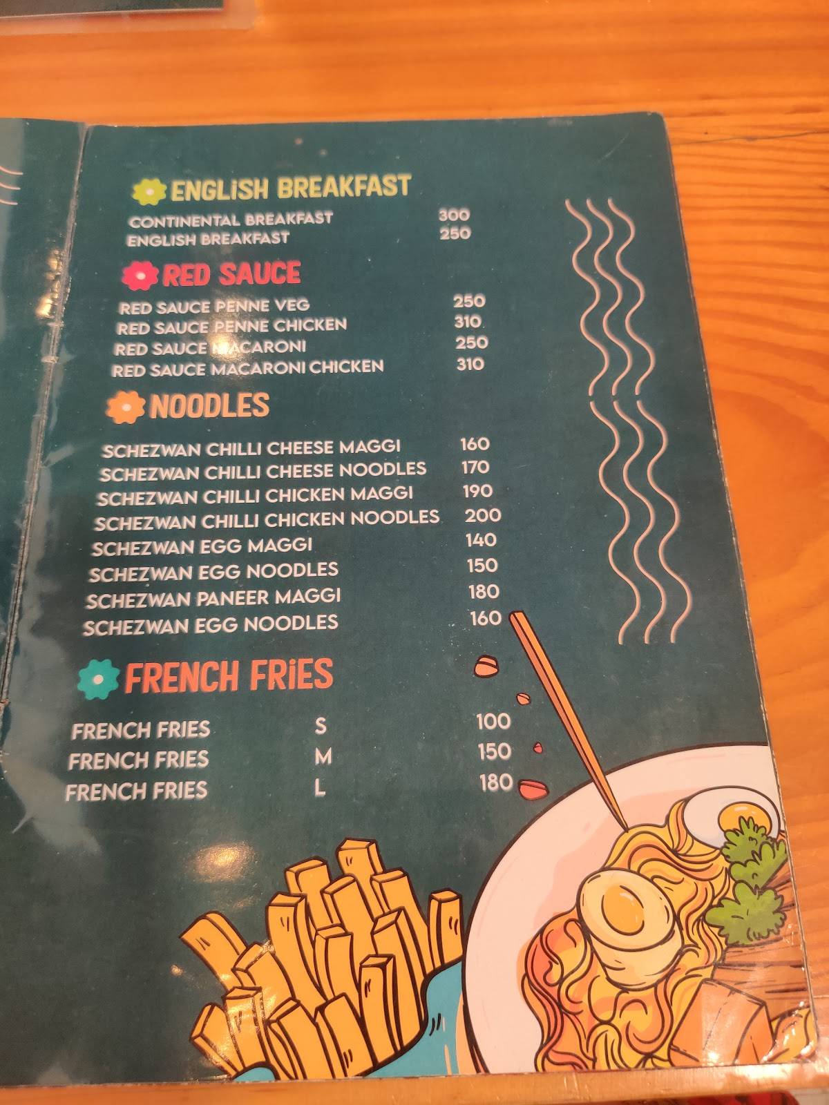 Home Flavours menu
