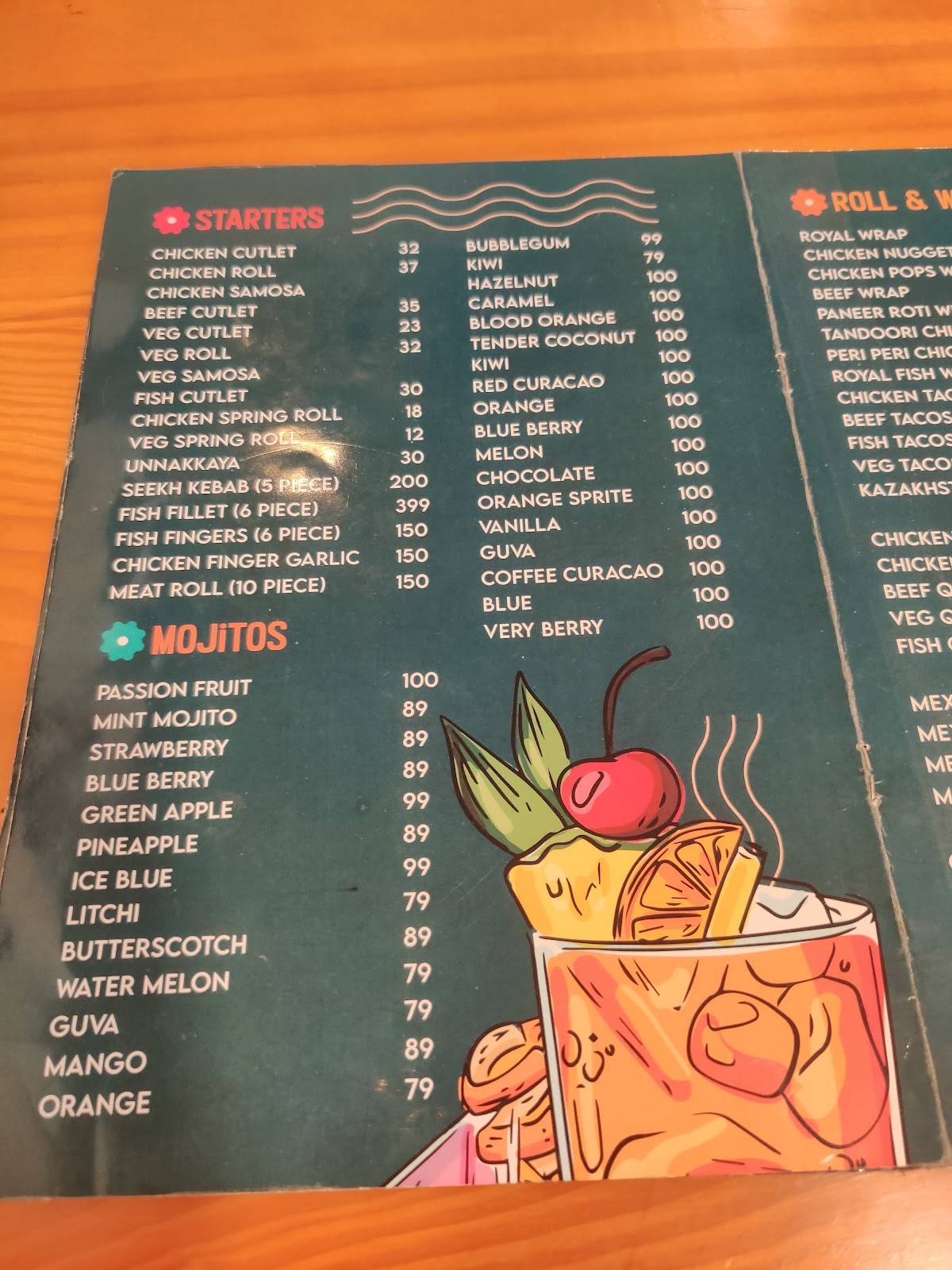 Home Flavours menu