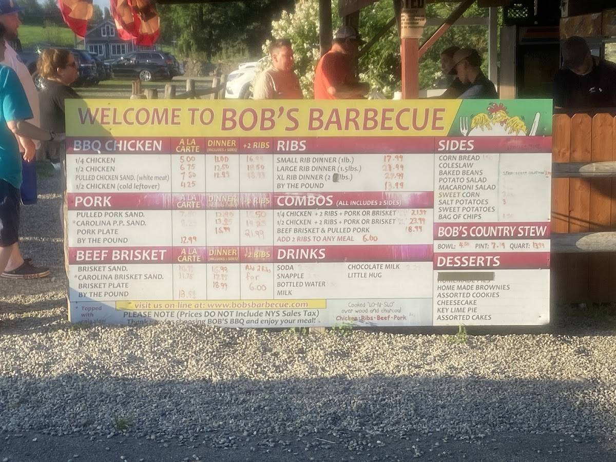 Menu At Bob's Barbecue, Homer