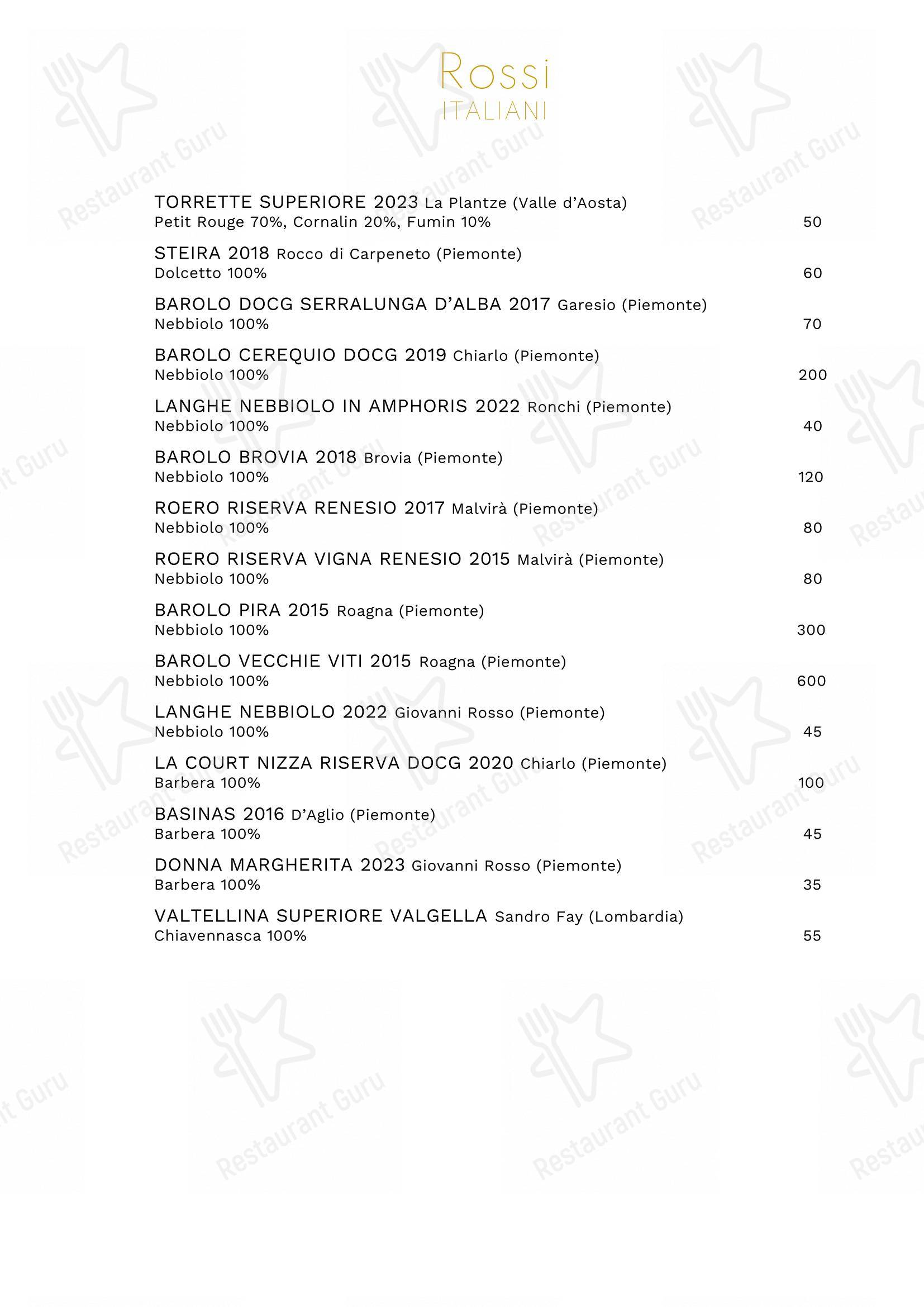 菜单 per Hostaria Ducale ristorante