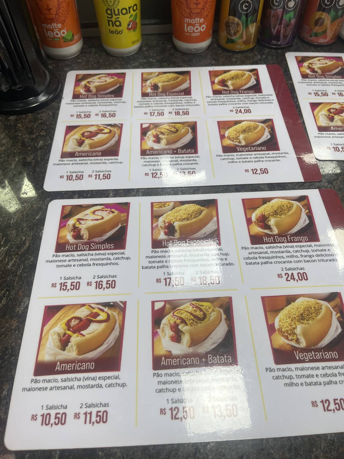 Hot Dog Expresso Move - Portão cardápio