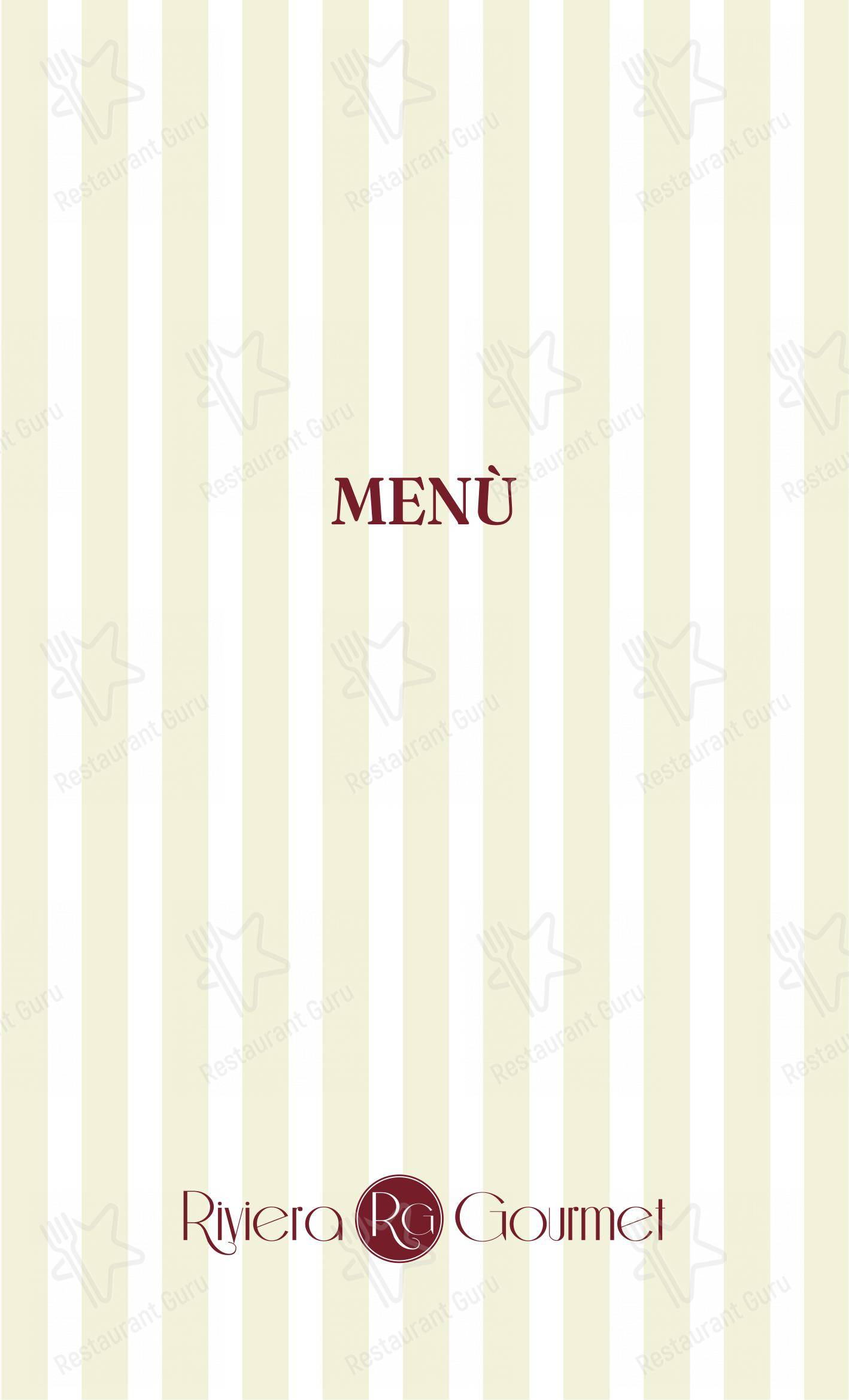 Menu per Splendide Riviera Boutique Art Hotel in Rapallo