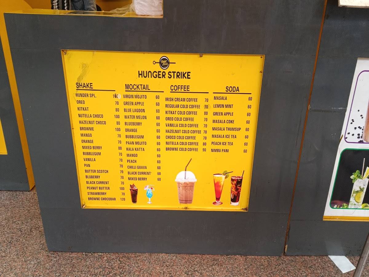 Hunger Strike menu
