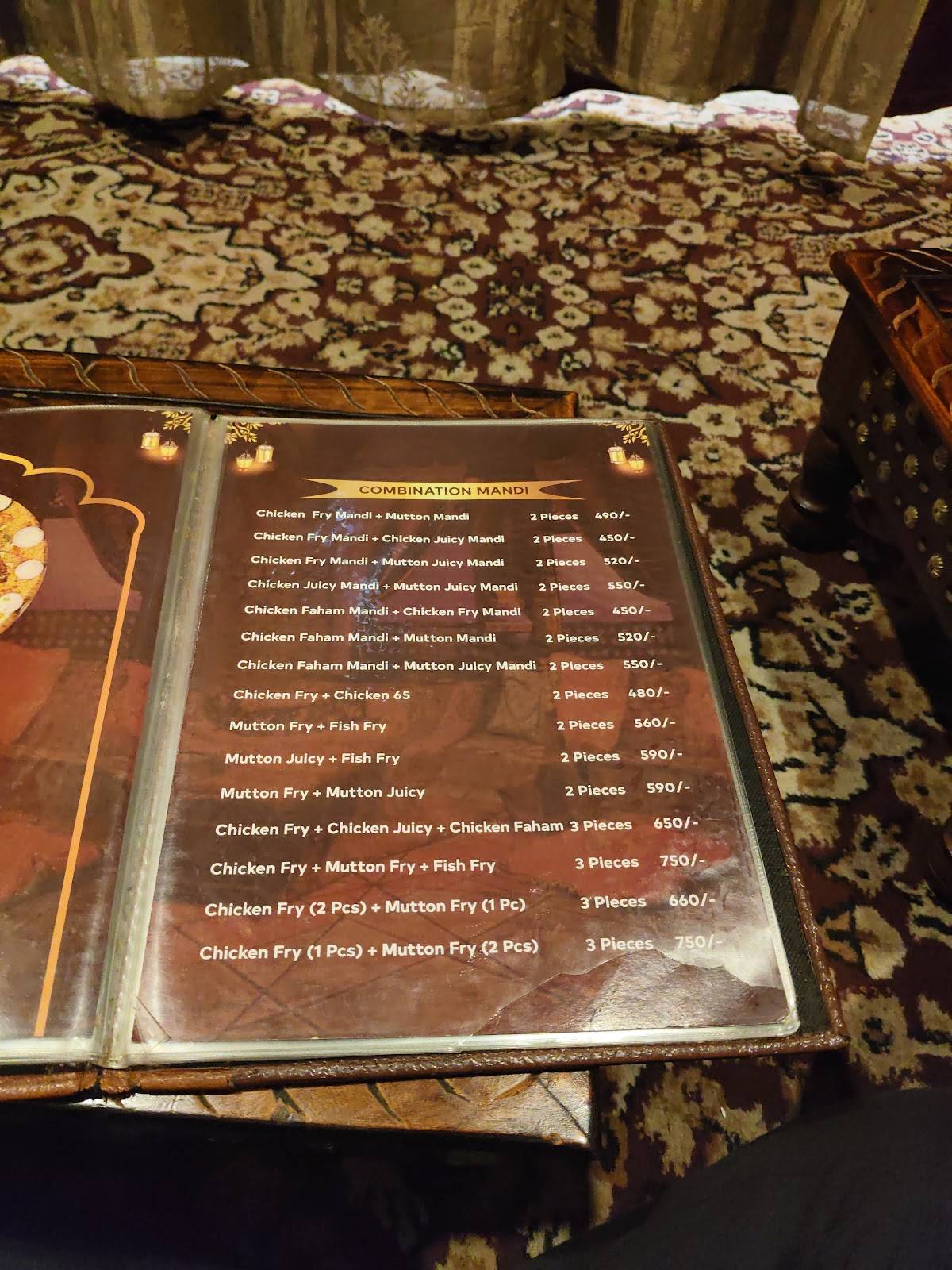 Abu Zayed Bait Al Mandi menu