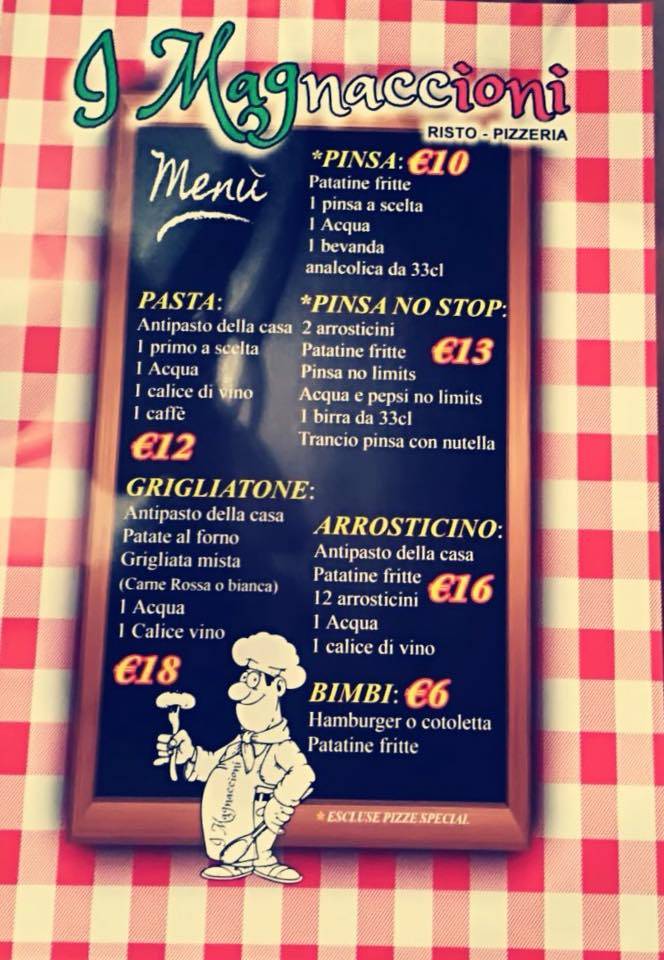 Menu di I Magnaccioni 