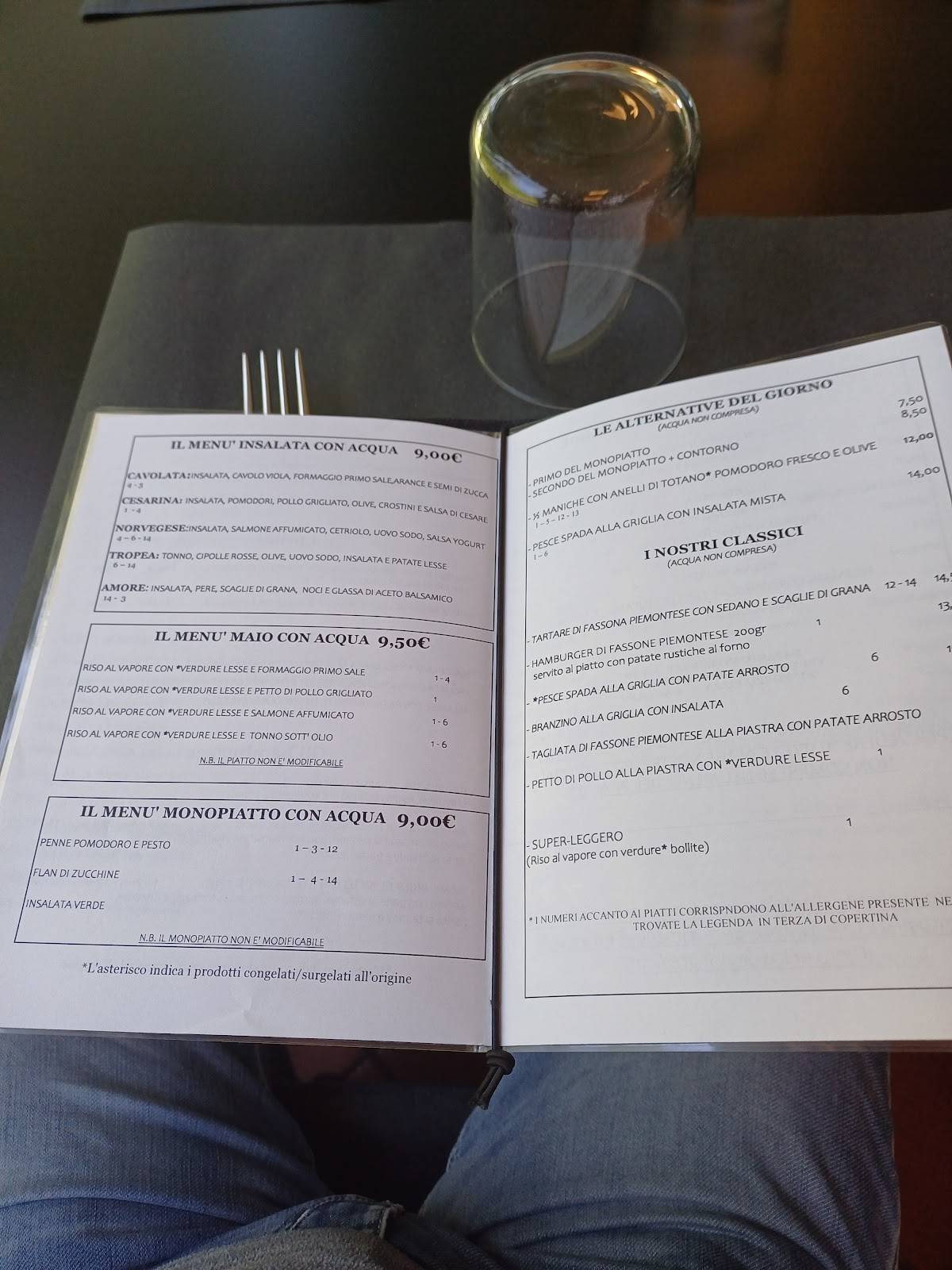 Menu di I Soliti Ignoti 