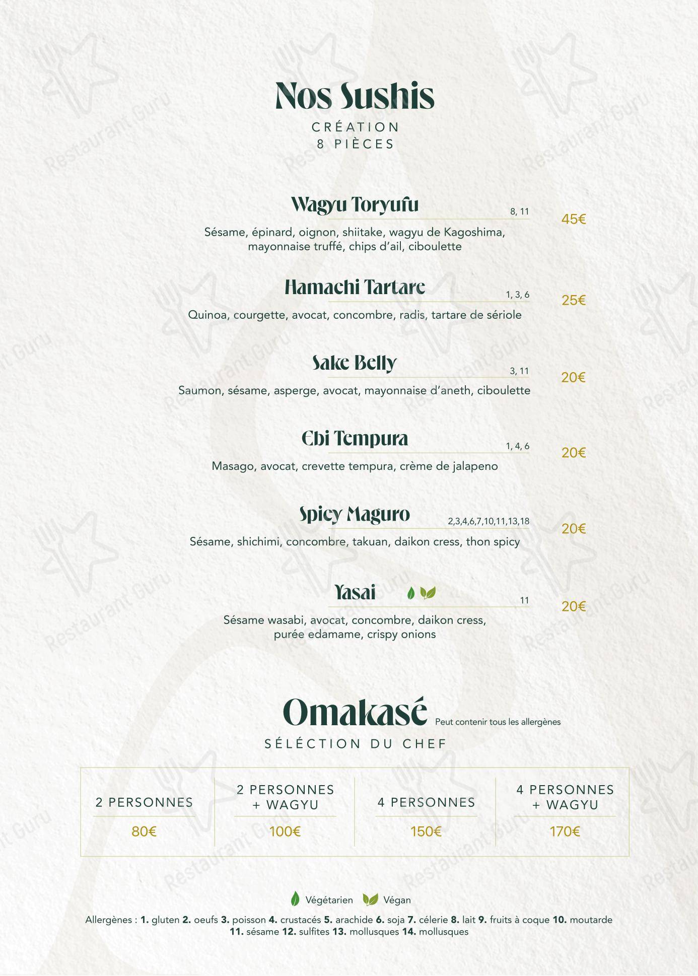 Menu pour ITZA LA PYRAMIDE - Menu bar