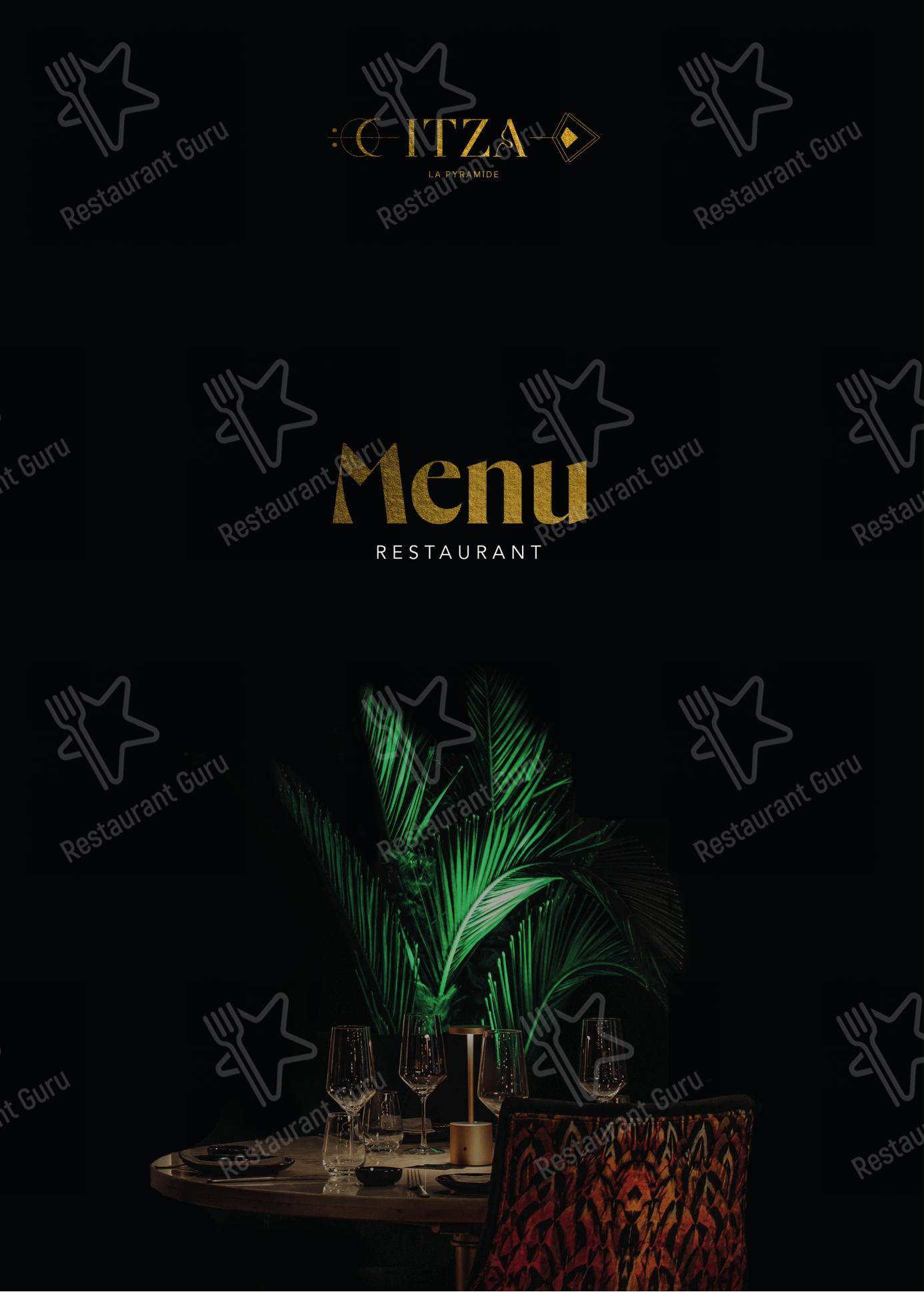 Menu pour ITZA LA PYRAMIDE - Menu bar