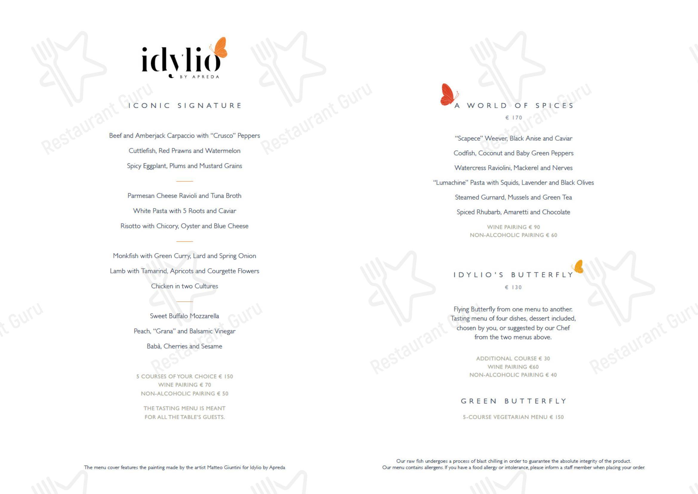 Ночное меню pour Idylio by Apreda dans Rome