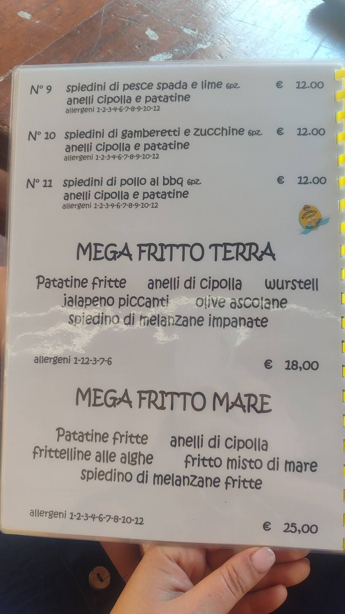 Menu di Il Brillo Parlante 
