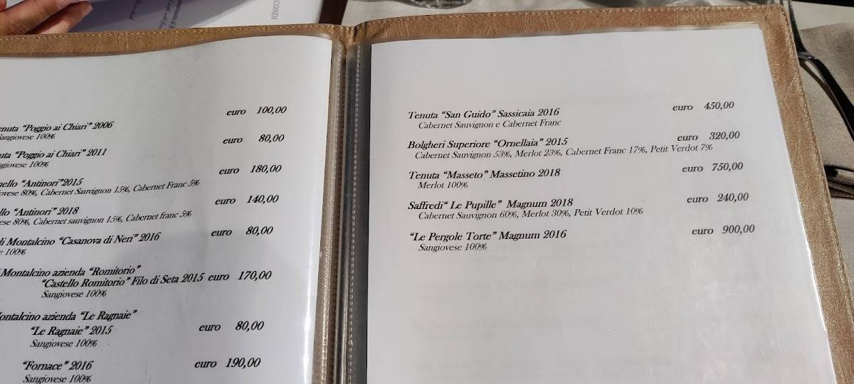 Menu di Il Cantuccio 