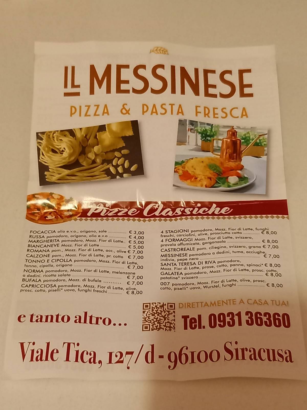 Menu di Il Messinese 