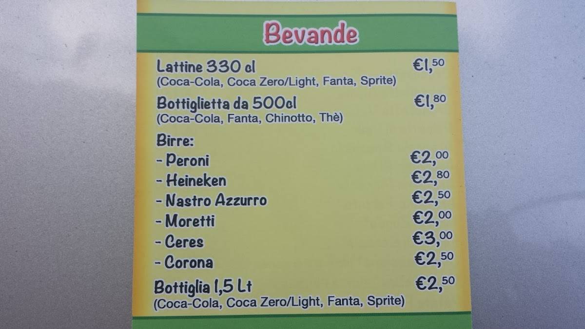 Menu di Il Panda 