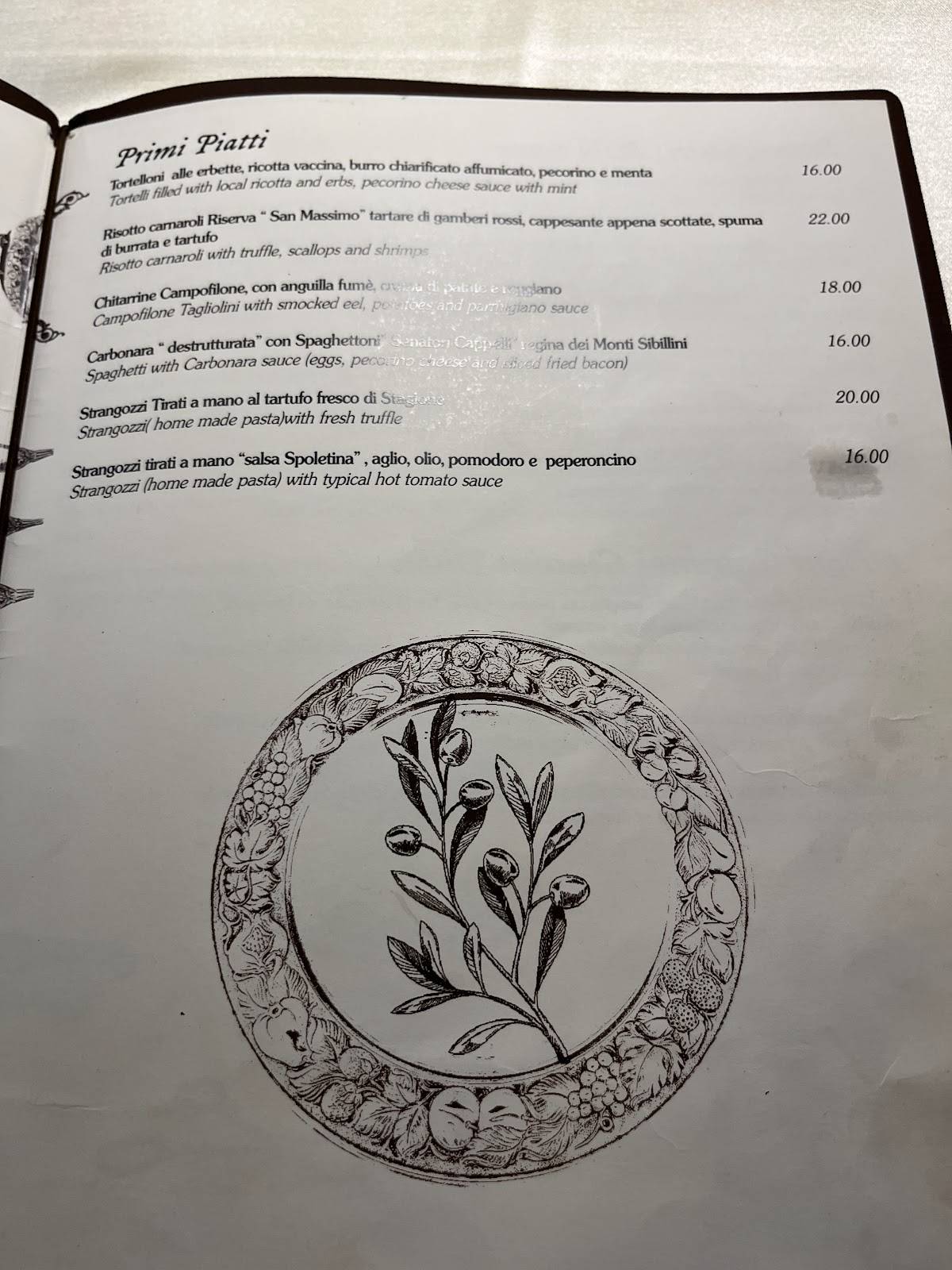 Menu di Il Tempio Del Gusto 