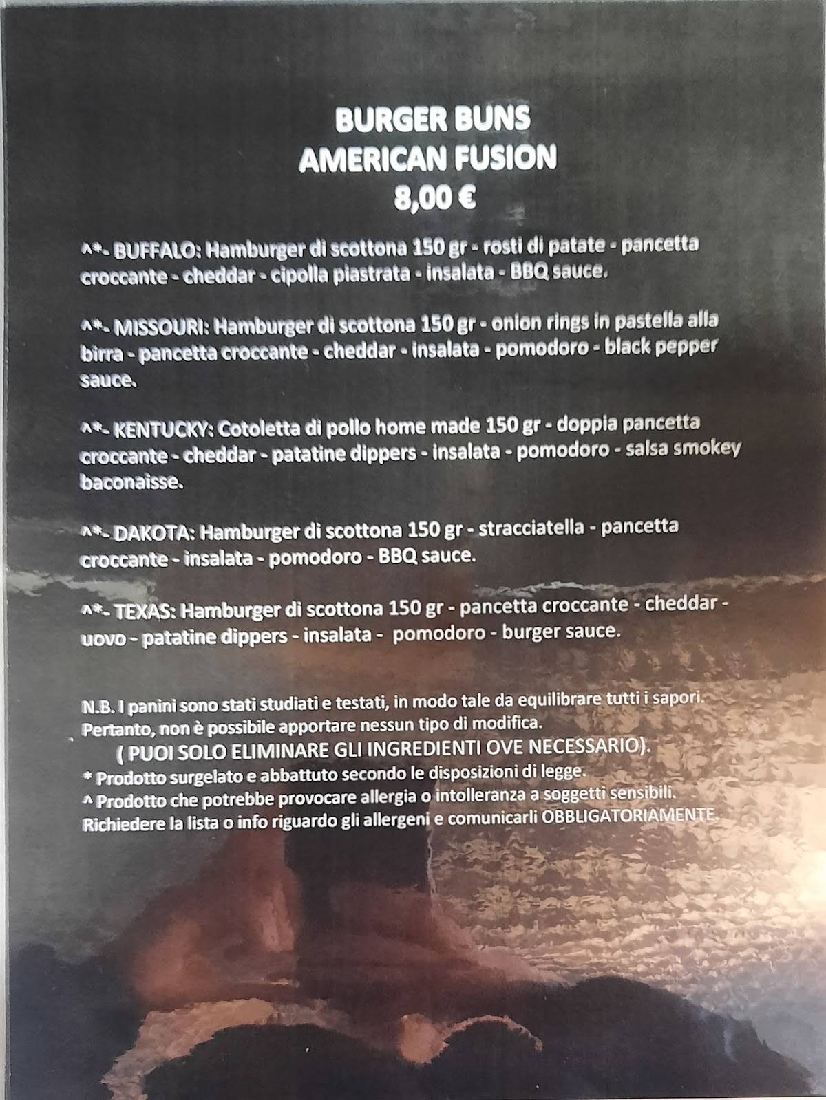 Menu di Il rifugio di Owl 