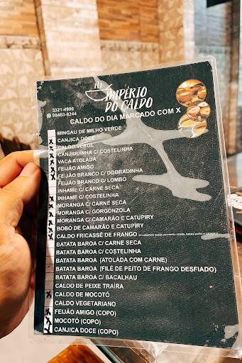 Império Do Caldo Jf cardápio