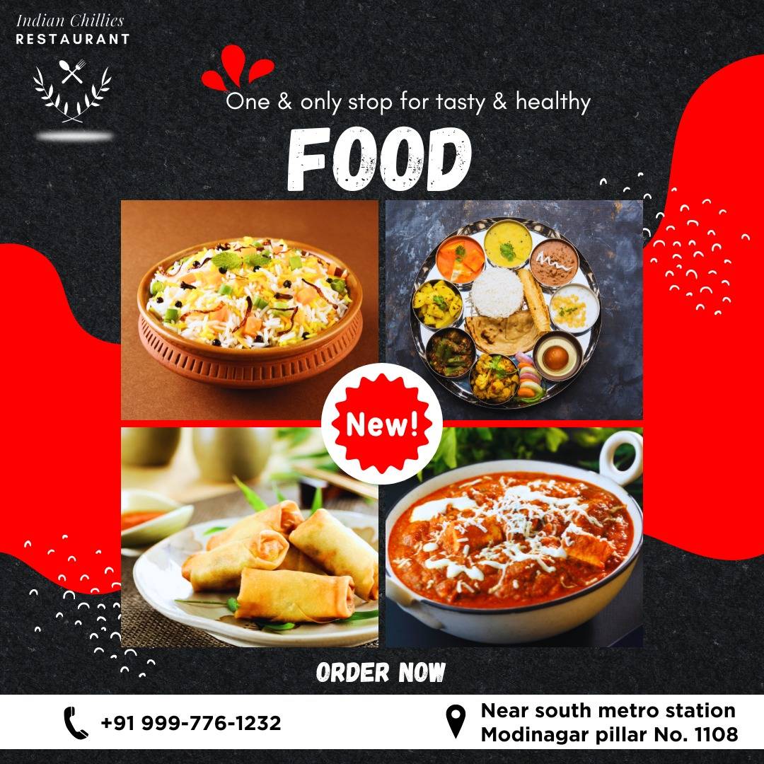 Indian Chillies Restaurant Best Banquet Hall in Modinagar Best Wedding Venue in Modinagar menu