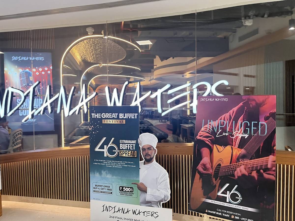 Indiana Waters - Inorbit Mall, Vashi menu