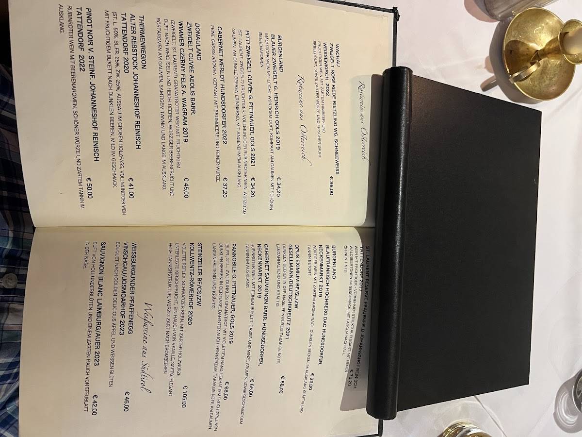 Menu de Piano Bar-Cafe-Restaurant